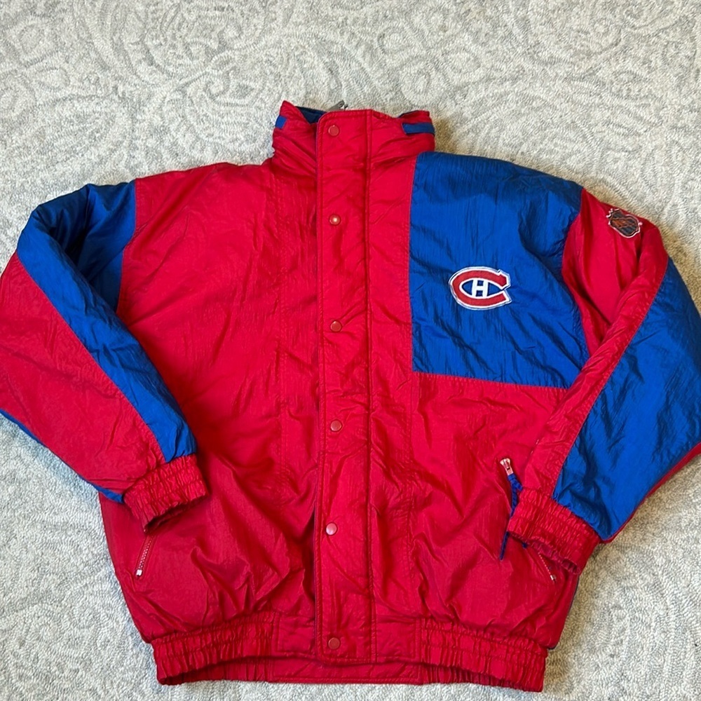 Vintage Men's Montreal Canadiens Winter Jacket Extra Large